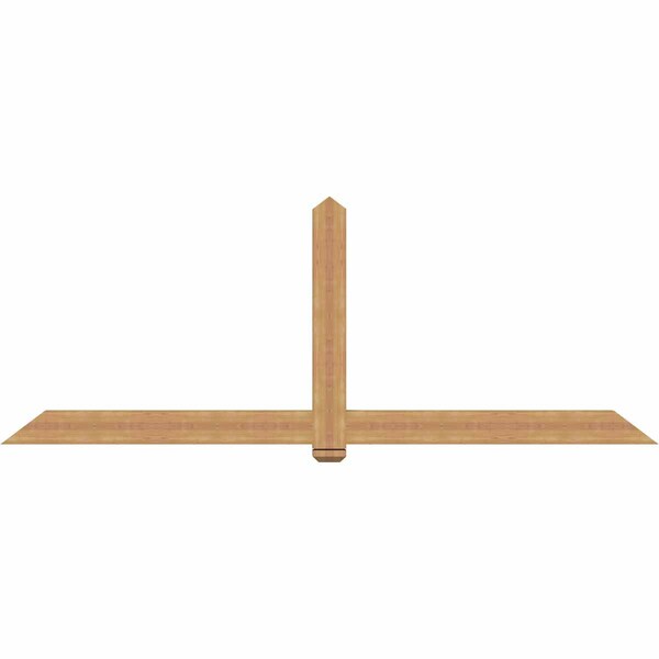 Ekena Millwork Eugene Smooth Timber Gable Bracket, Western Red Cedar, 108"W x 40"H x 3 1/2"D x 5 1/2"F, 9/12 Pitch GBW108X40X0406EUG00SWR - main